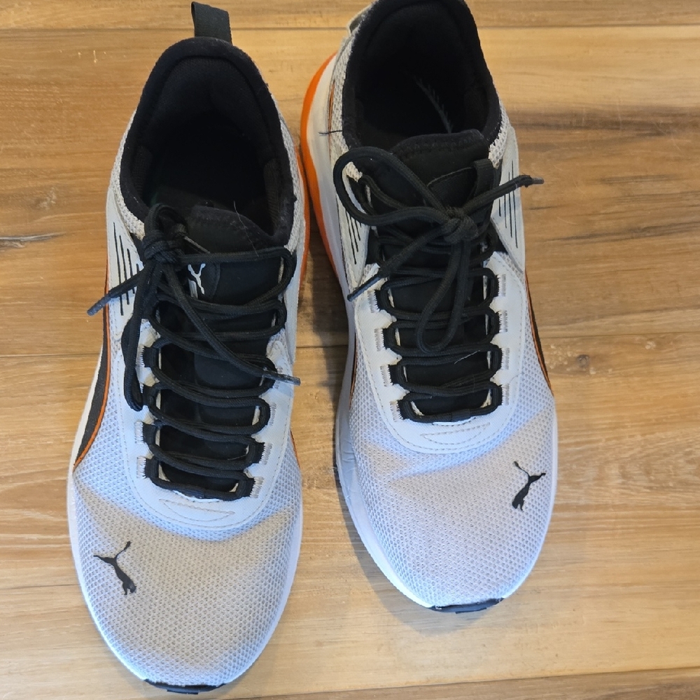 Puma White and Black Athletic Shoes